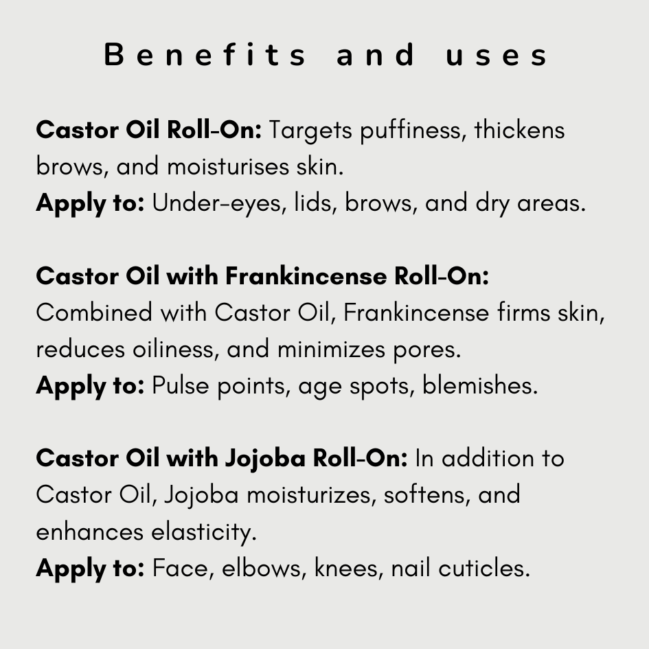 Pure Organic Castor Oil Eye Roll-On - 10mL