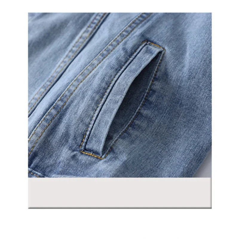 Urban Oversized Womens's Denim Bomber Jacket