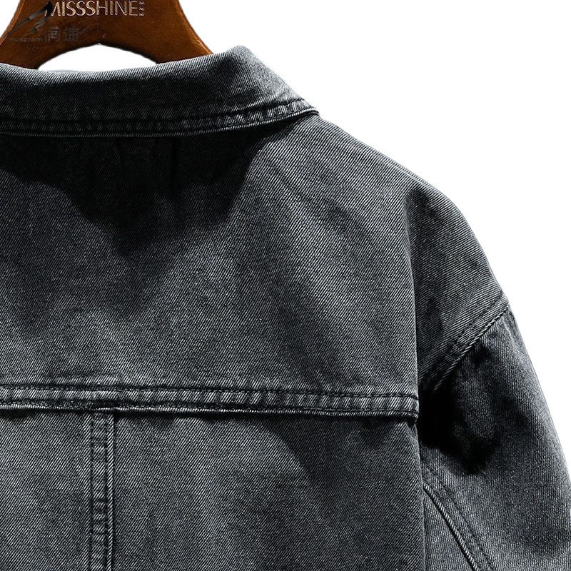 Urban Edge Denim Coat - Men's Autumn Essential
