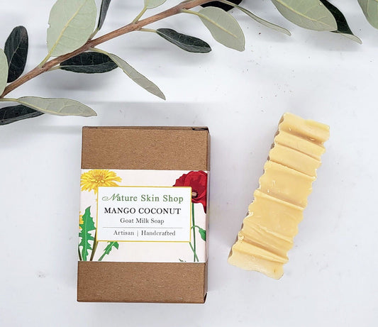 Mango Coconut Goat Milk Soap - Handmade Natural Bar